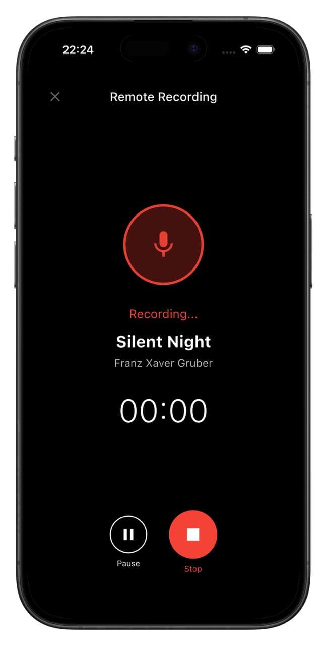 Telefon i fjernopptaksmodus